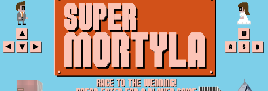 The title screen of Super Mortyla
