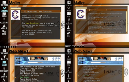 A screenshot of the Altimit OS clone